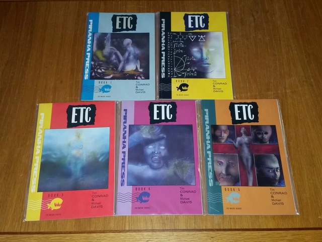 Etc #1-5 Piranha Press Comics 1989 Set (5)