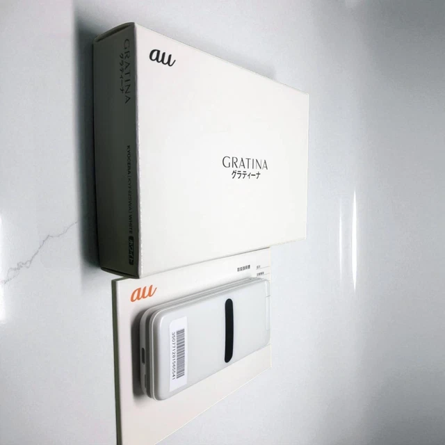 KYOCERA KYF42 GRATINA White Au 4G Wifi Keitai Android Flip Phone