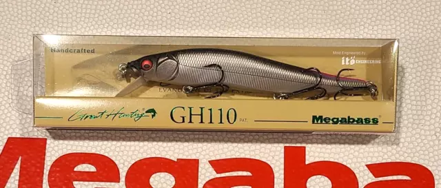 WOW! Megabass *New*  GREAT HUNTING GH110 "FROZEN BLACK PT"  FREE SHIPPING