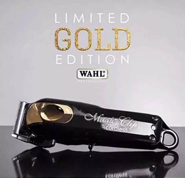 Wahl Schwarzgold Limited Edition Profi 5 Sterne Akkuschrauber Magic Clip Clipper