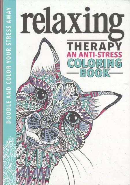 Relaxing Therapy Anti Stress Coloring Book Doodles Relax Ballerinas Pagoda New