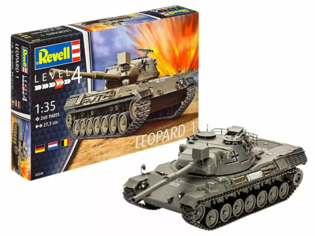 Revell 03240 Panzer Leopard 1 Bundeswehr Plastik Modellbausatz 1:35 NEU