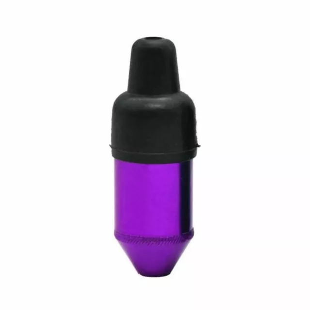 Purple | Smooth Metal e-Snuff Spice Storage w/ Rubber Pacifier Bullet
