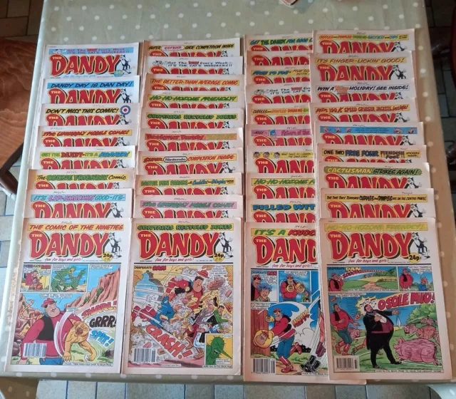 Dandy Comics lot de 37 Anglais year 1990 bon etat bandes dessinées