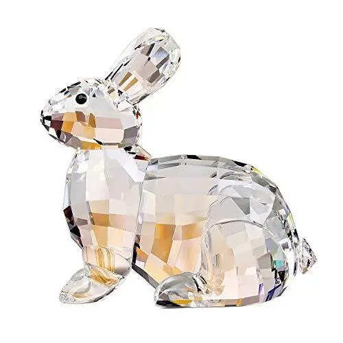 Crystal Bunny Rabbit Animal Collectible Cute Figurine Birthday Gifts Home White