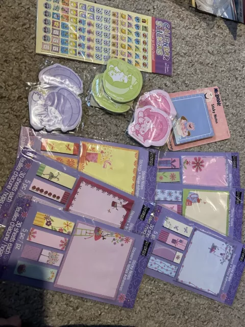 Stationary Girl Purples And Pastels Sticky Notes And Note Pads