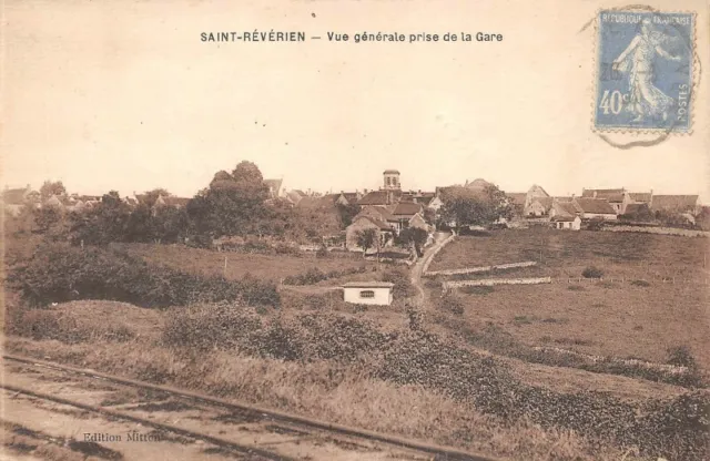 SAINT-REVERIEN - vue générale prise de la gare  (Nievre)