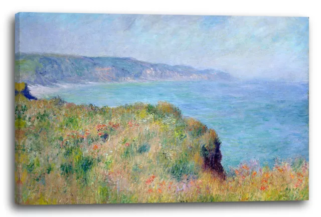 Lienzo/Marcos Claude Monet - Acantilado en Pourville
