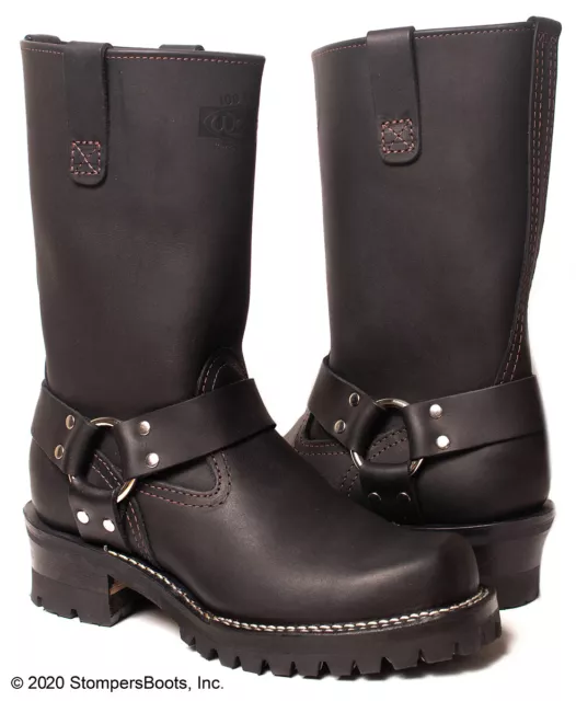 Wesco 11'' Harness Black Leather Boots BK7700H100
