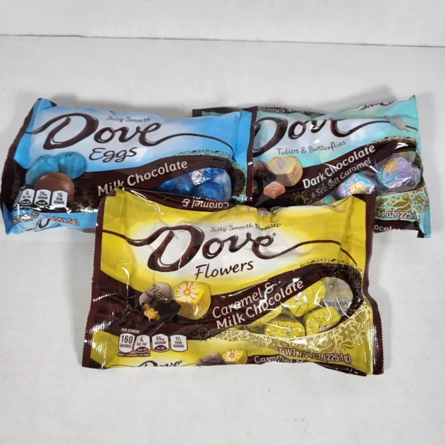 Summer Shipping! Sets of 5 Dove Chocolate Milk, Dark Caramel, Milk Caramel