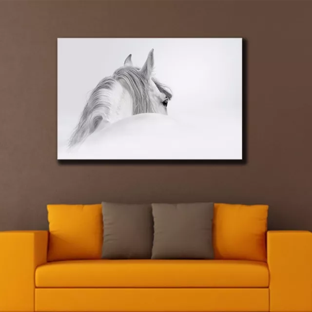 Horse Stretched Canvas Prints Framed Hanging Wall Art Giclee Home Decor Painting