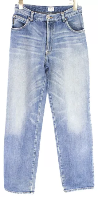 ARMANI JUNIOR Jeans Boy's 14 YEARS Straight Fit Whiskers Faded Blue