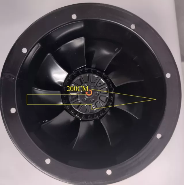 200mm Industrial Duct Fan Cased Axial Commercial Kitchen Canopy Extractor,