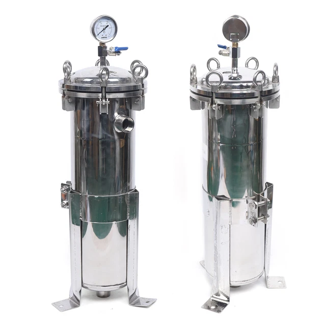 #4 Bag Filter Housing 304 Stainless Steel Industrial Sock Filter 10t/h 150PSI #4 Bag Filter Housing 304 Stainless Steel Industrial Sock Filter 10t/h 150PSI