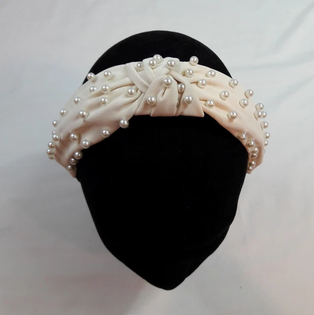 Women’s Pearl Effect Ivory Headband (O/S)