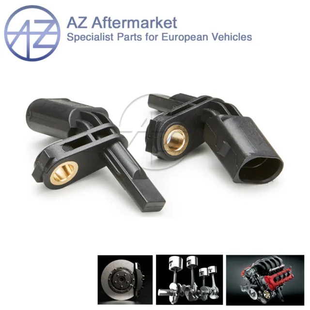 AZ 2x ABS Wheel Speed Sensors Front Fits VW Golf (Mk5) 1.9 TDI