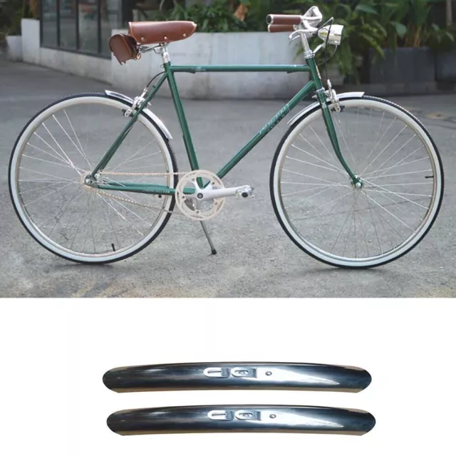 2X Retro Fahrrad Vordere hinten Kotflügel 700c 27 '' Edelstahl Rennrad Kotflügel