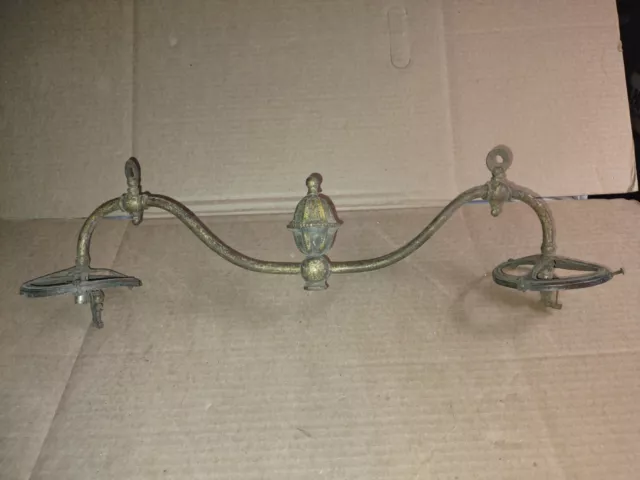 Antique Brass Gas Lamp Part Victorian