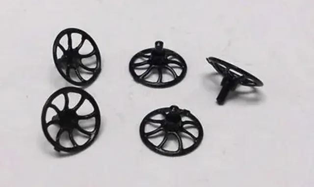 5 Lionel Plastic Brake Wheels! O Scale & O Gauge Freight Car Wheel Part Black!