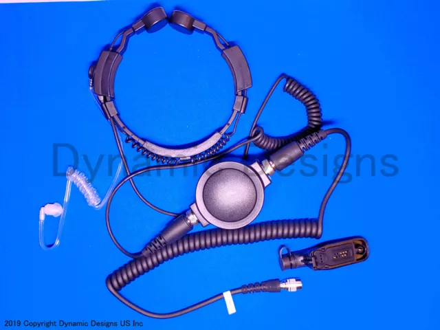 For Motorola XPR 7580 XiR DP APX DGP 6150 Heavy Duty Tactical Throat Microphone