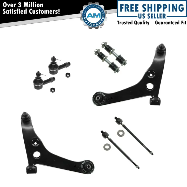 Control Arm w/ Ball Joint Tie Rod Sway Bar Link Set of 8 LH RH Kit for Lancer