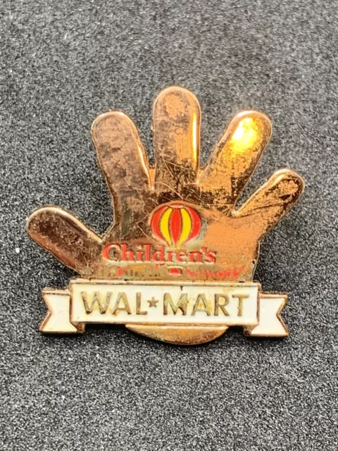 Vintage Walmart lapel Pin Children’s Miracle Network Pinback Associate Pin