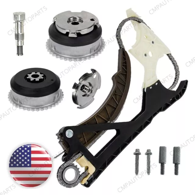 US Timing Chain Kit Exhaust Intake Camshaft VVT for BMW 320 328 X5 N51 N52 S55