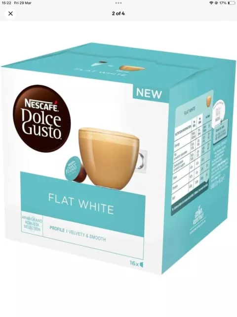 nescafé dolce gusto latte macchiato coffee pods Flat White - 16 Pods