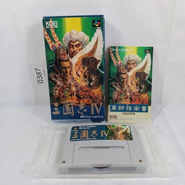 NINTENDO SUPER FAMICOM SFC Sangokushi IV Three Kingdoms CIB Japan ...