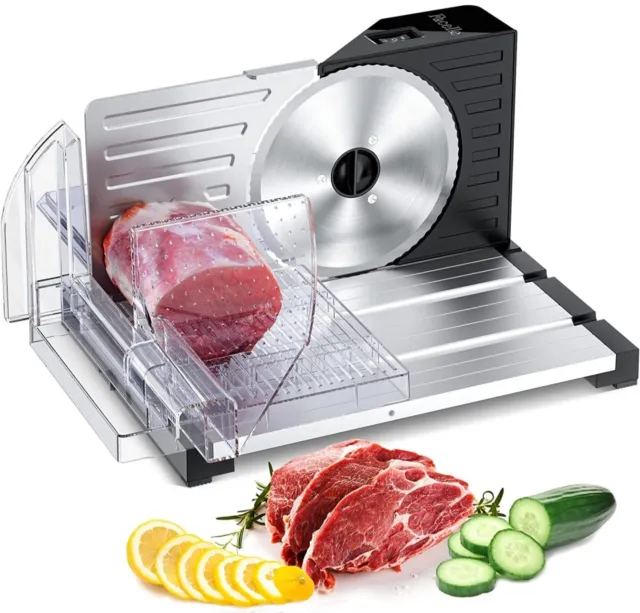 Meat Slicer, Facelle Electric Deli Food Slicer with Removable Stainless Steel...
