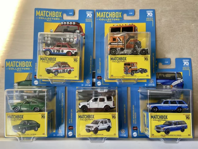 Lot Of 5!! 2023 Matchbox Collectors Series #1, 2, 3, 4, 5! Datsun 510, 1979 Semi