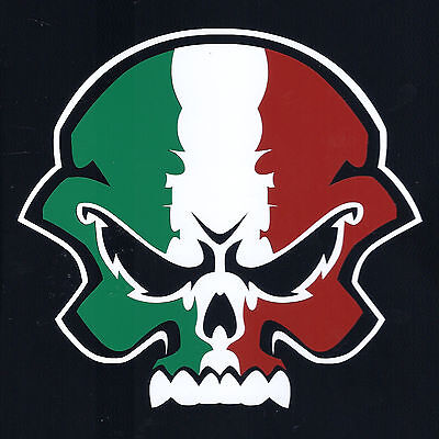 Hardcore Skull Sticker - Multicolored Decal (Choose Your Color Combination)