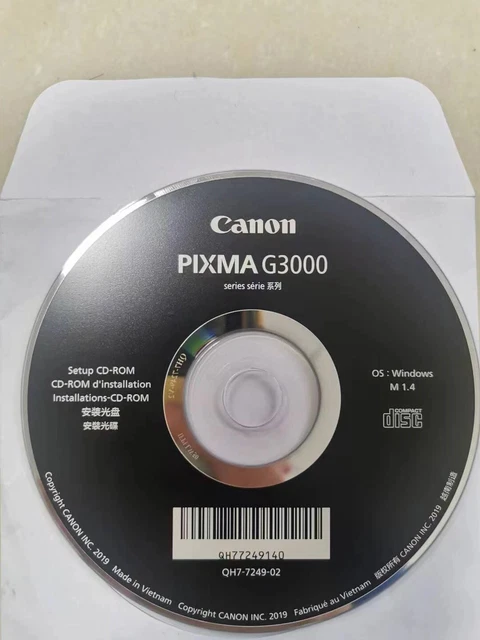 Setup Install CD ROM Disc for Windows Canon PIXMA MG300 Series