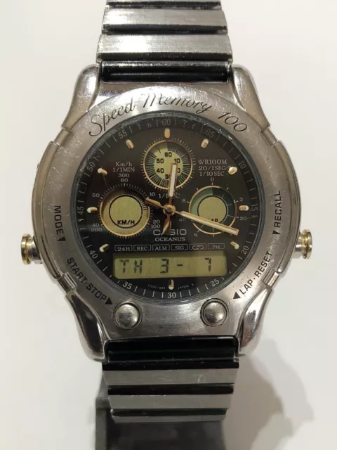 RELOJ VINTAGE CASIO Oceanus AW 503 Speed Memory 100 Edici n EUR