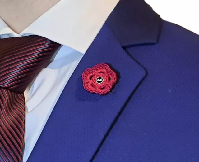 spilla da giacca in tessuto artigianale a forma di fiore pin man fiore occhiello