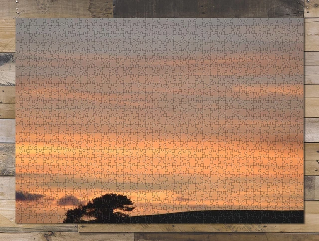 1000 piece puzzle for adults: Sunset Nature Landscape Mood