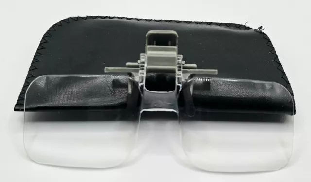 2 x Brillenlupe Aufsatz Lupe Klemmlupe für Brille Lupenaufsatz mit Clip