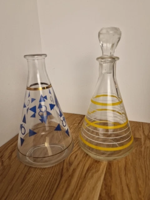 ANCIENNE BOUTEILLE CARAFE Liqueur En Verre Ambre EUR 35,00 - FR