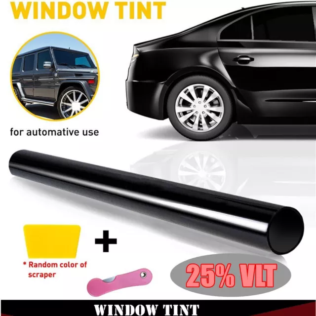 25% VLT 300CM Uncut Roll Window Tint Film 20" x 10ft Feet Car Home Office Glass