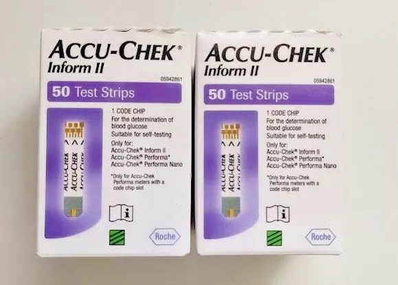 Accu Chek Inform II/Performa/Performa Nano Blutzucker Diabetes Teststreifen