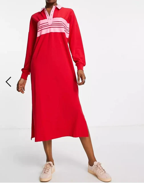 Robe Midi Stradivarius Jaune Soleil - Coton - Taille M - Neuve Avec Étiquette
