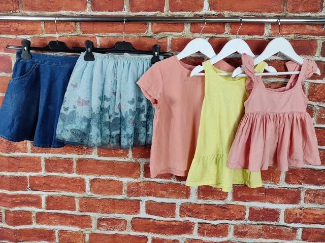 Girls Bundle Age 5-6 Years Next H&M Skirt Top T-Shirt Denim Party Summer 116Cm