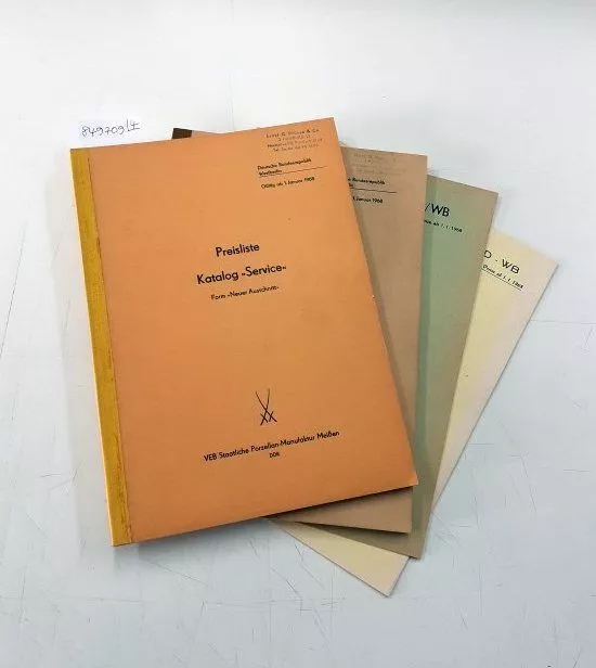 Preislisten 1968 : Konvolut : 4 Hefte Preisliste Katalog "Service" Form "Neuer A