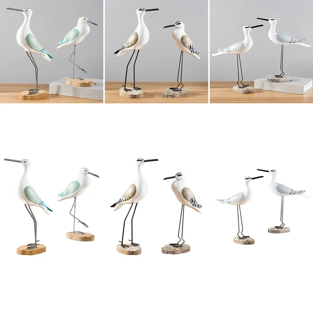 Möwe Figuren Garten Handbemalt Yard Vogel Statue Dekoration Dekor 2