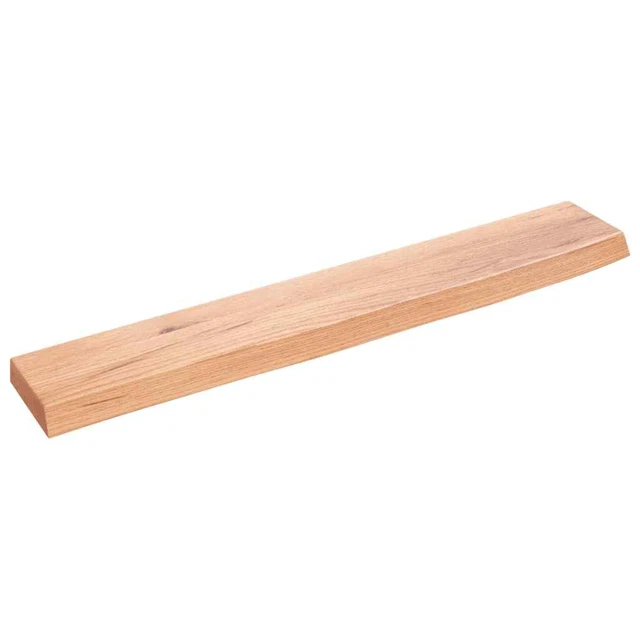 Vidaxl Ripiano Muro Marrone Chiaro 60x10x2 cm Massello Rovere Trattato