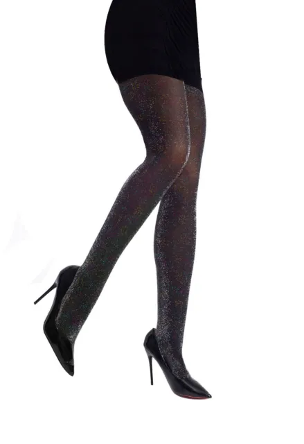 Collant brillant à paillette en Nylon pour femme collant de soirée tendance  sexy