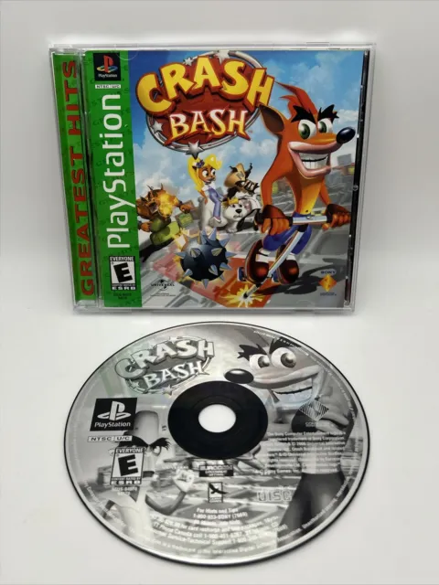 Crash Bash PS1 Sony PlayStation 1, 2000 Greatest Hits - Tested