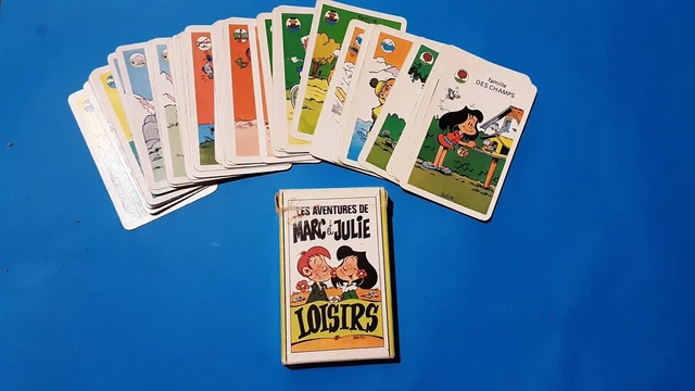 JEU DES 7 Familles Les Aventures De Marc Et Julie Loisirs Vintage EUR
