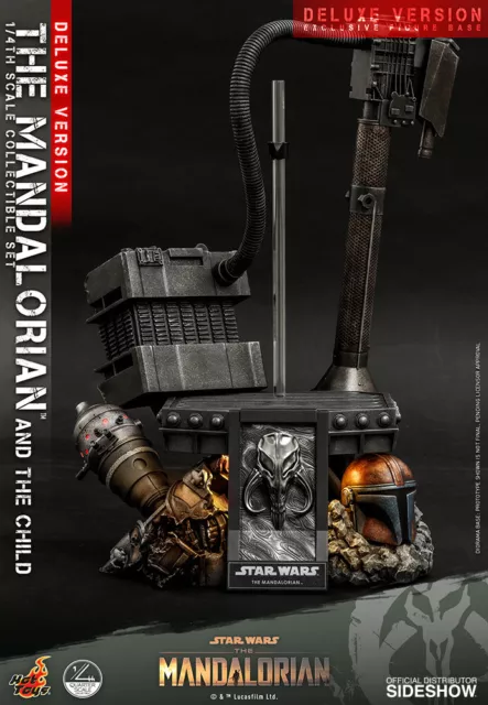 Star Wars The Mandalorian & The Child Deluxe figure 1/4 Hot Toys Sideshow QS017 3