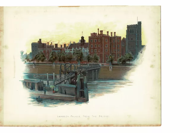 Lambeth Palace From The Bridge, London, Book Illustration (Print), c1895